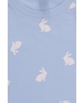 К 1622/небесно-голубой,кролики пижама