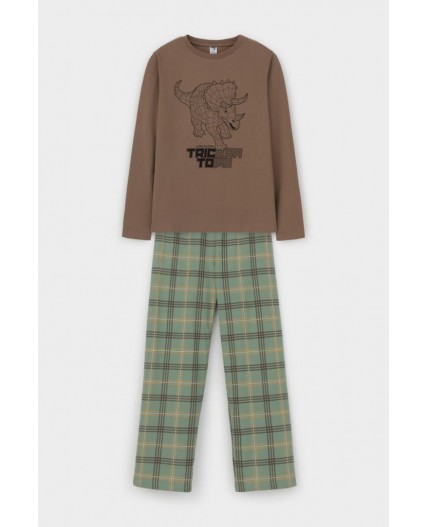 КБ 2832/сосновая кора,текстильная клетка пижама