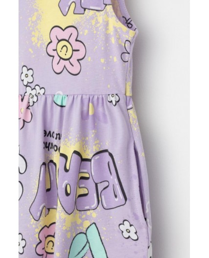 КР 5867/пастельно-лиловый,позитив к541 платье