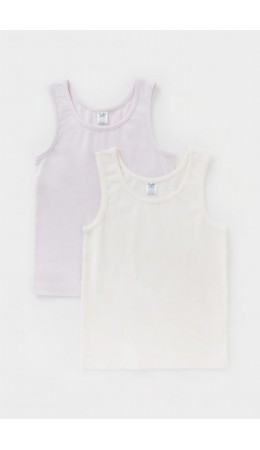 К 1192-2уп/нежная сирень,белая лилия майка