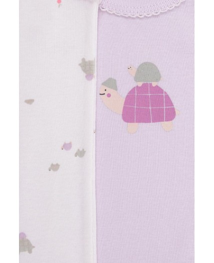 К 1181-2уп/нежная сирень,белая лилия,черепашата майка