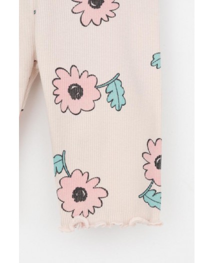 КР 400797-1/бежевый,нежный цветок к549 шорты (велосипедки)