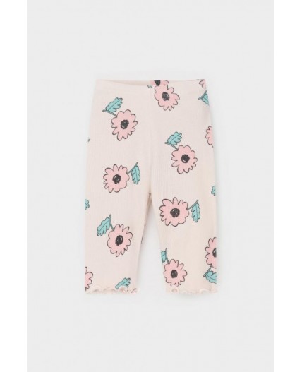 КР 400797/бежевый,нежный цветок к549 шорты (велосипедки)