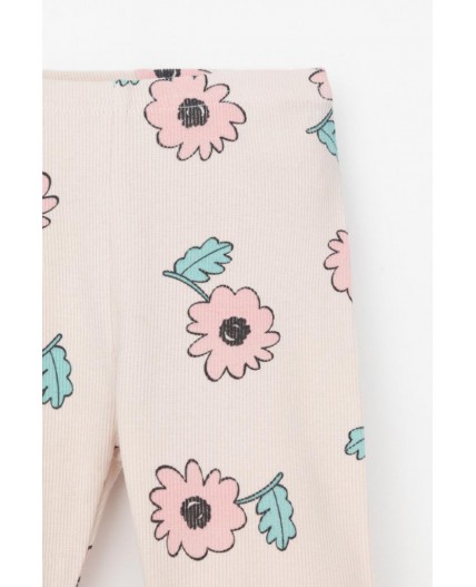 КР 400797/бежевый,нежный цветок к549 шорты (велосипедки)