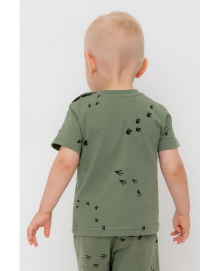 КР 302699/папоротник,следы динозавра к538 фуфайка (футболка)