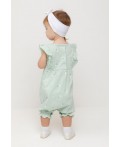 КР 6408/пастельно-зеленый,милые цветочки к543 полукомбинезон (песочник)
