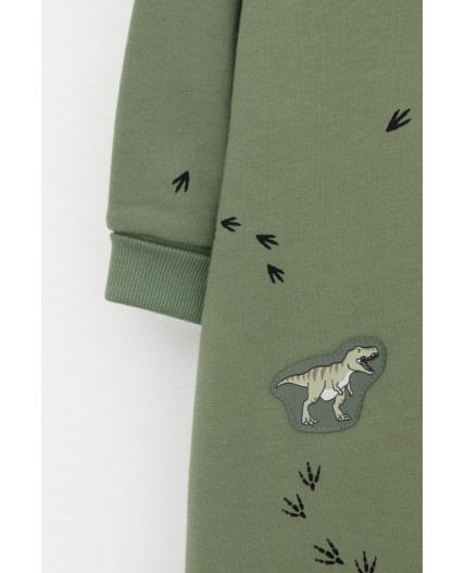 КР 6545/папоротник,следы динозавра к538 комбинезон