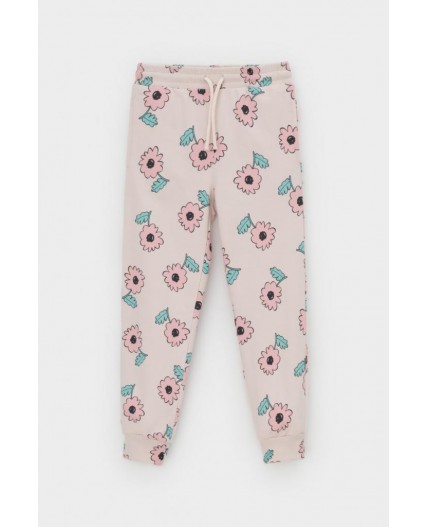 КР 400800/бежевый,нежный цветок к549 брюки