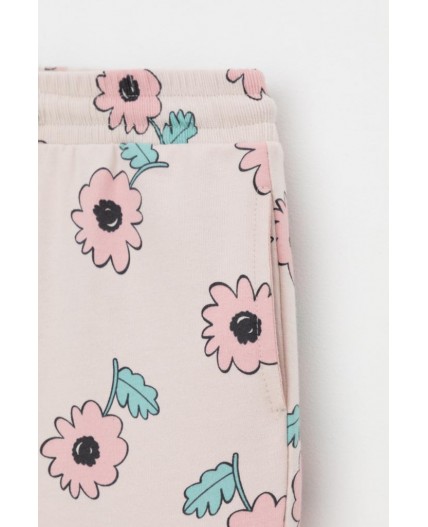 КР 400800/бежевый,нежный цветок к549 брюки