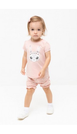 КР 400683/дымчатая роза,милые цветочки к543 шорты