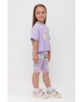 КР 4036-1/пастельно-лиловый,позитив к541 шорты (велосипедки)