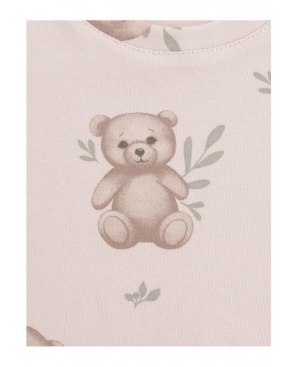 К 1552/бежевый,медвежонок на полянке пижама