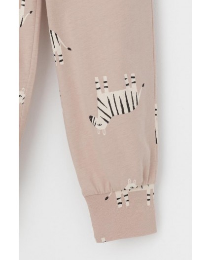 К 1561/бежевый,большие зебры пижама