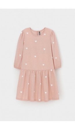 КР 5931-1/дымчатая роза,сердечки к557 платье