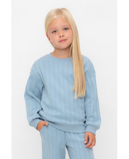 КР 302717/пыльно-синий к557 джемпер (свитшот)