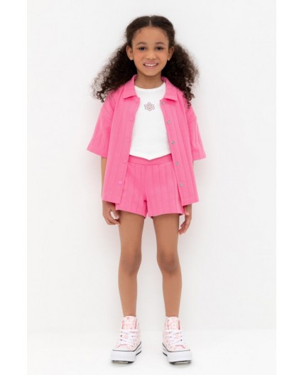 КР 400807/неоновый розовый к555 шорты