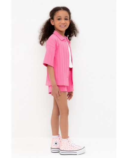 КР 400807/неоновый розовый к555 шорты