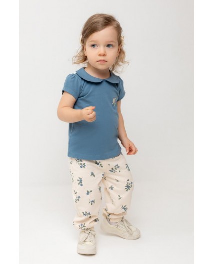 КР 400816/айвори,голубика к561 брюки