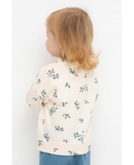 КР 302308/айвори,голубика к561 джемпер (свитшот)