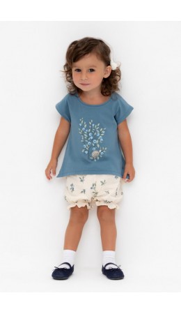 КР 400683/айвори,голубика к561 шорты