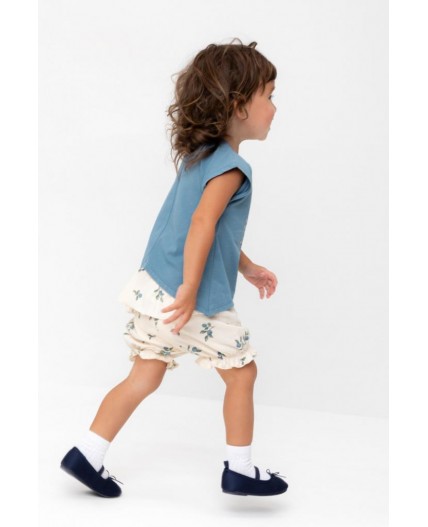 КР 400683/айвори,голубика к561 шорты