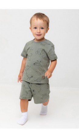 КР 400666/зеленый чай,динозавры к552 шорты