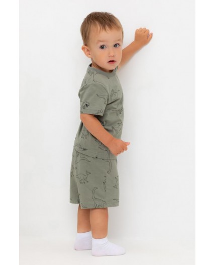 КР 400666/зеленый чай,динозавры к552 шорты
