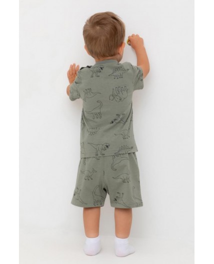 КР 400666/зеленый чай,динозавры к552 шорты