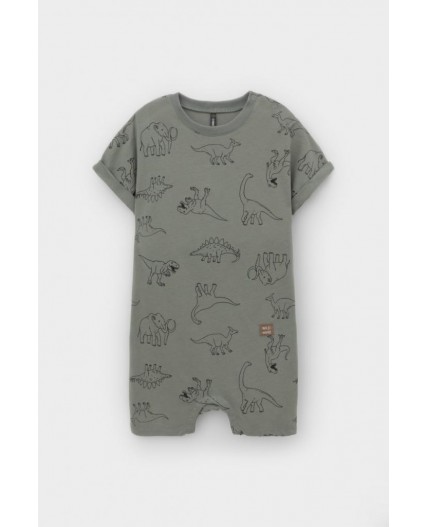 КР 6499/зеленый чай,динозавры к552 полукомбинезон (песочник)