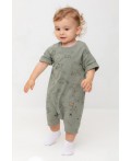 КР 6499/зеленый чай,динозавры к552 полукомбинезон (песочник)