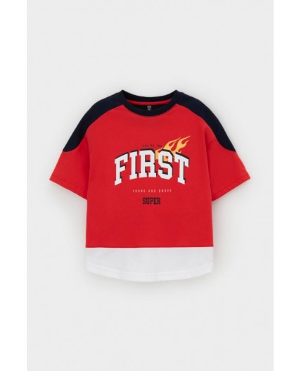 КР 302711-1/красный к550 фуфайка (футболка)