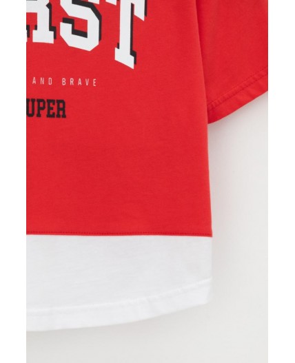 КР 302711-1/красный к550 фуфайка (футболка)