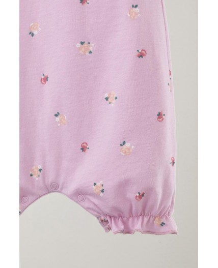 К 6176/фламинго,мини розочки полукомбинезон (песочник)