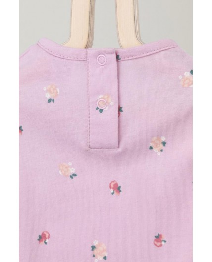 К 6176/фламинго,мини розочки полукомбинезон (песочник)