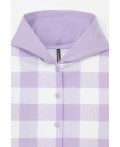 КР 302698/пастельно-лиловый,клетка виши к541 рубашка
