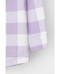 КР 302698/пастельно-лиловый,клетка виши к541 рубашка