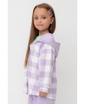 КР 302698-1/пастельно-лиловый,клетка виши к541 рубашка