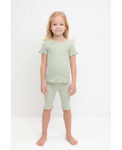 К 1632/морская пена,поле с ромашками пижама