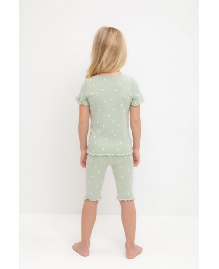 К 1632/морская пена,поле с ромашками пижама