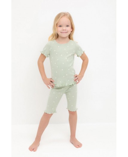 К 1632/морская пена,поле с ромашками пижама