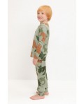 К 1552/оливковый хаки,динопарк пижама
