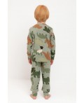К 1552/оливковый хаки,динопарк пижама