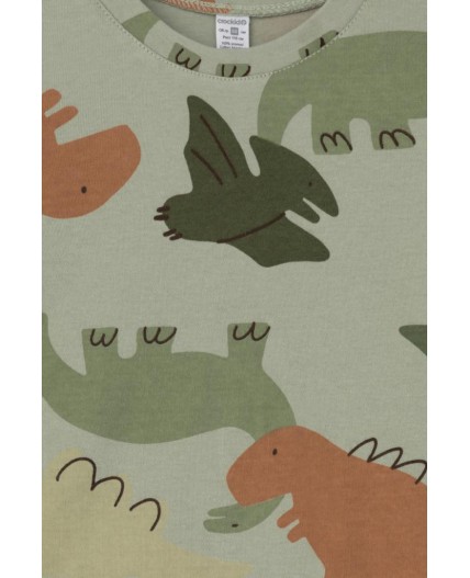 К 1552/оливковый хаки,динопарк пижама