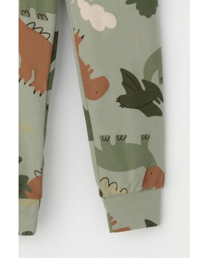 К 1552/оливковый хаки,динопарк пижама