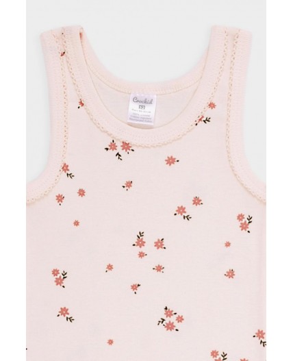 К 1181-2уп/розовый жемчуг,розовый,букет Ал набор майка