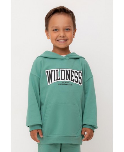 КР 302740-1/малахитово-зеленый к560 джемпер (худи)