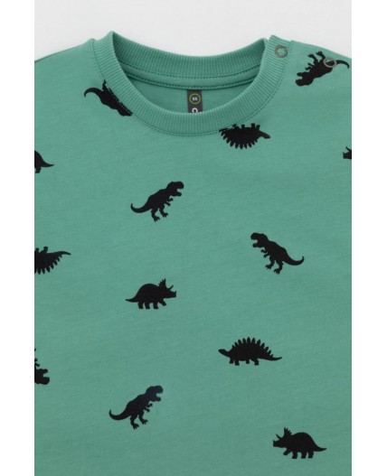 КР 302737/малахитово-зеленый,дино к558 фуфайка (футболка)