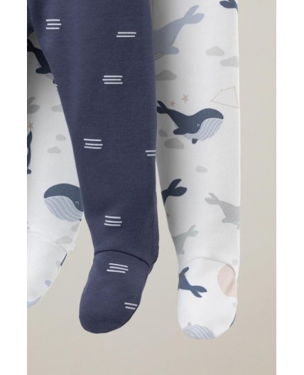 К 400220-2уп/сказочные киты,штиль набор ползунки