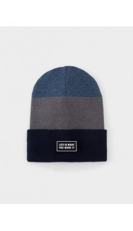 КВ 20426/темно-синий,тем.серый меланж шапка