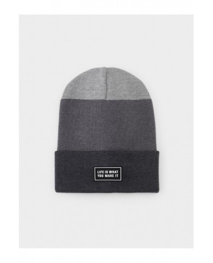 КВ 20426/антрацит,тем.серый меланж шапка